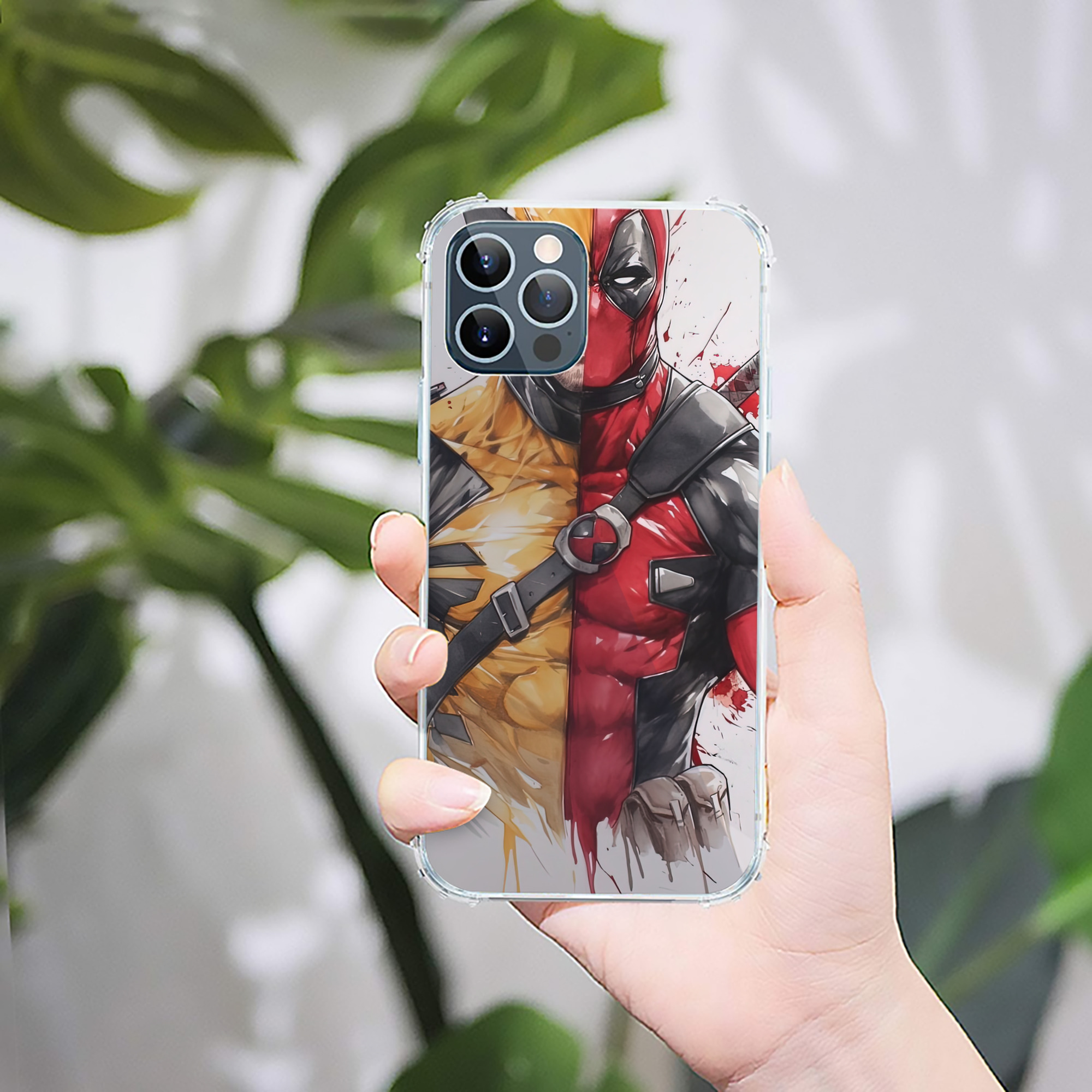 （画像用） Deadpool デッドプール 【iPhone 12シリーズ対応】透明スマホケース（クリアソフトケース）